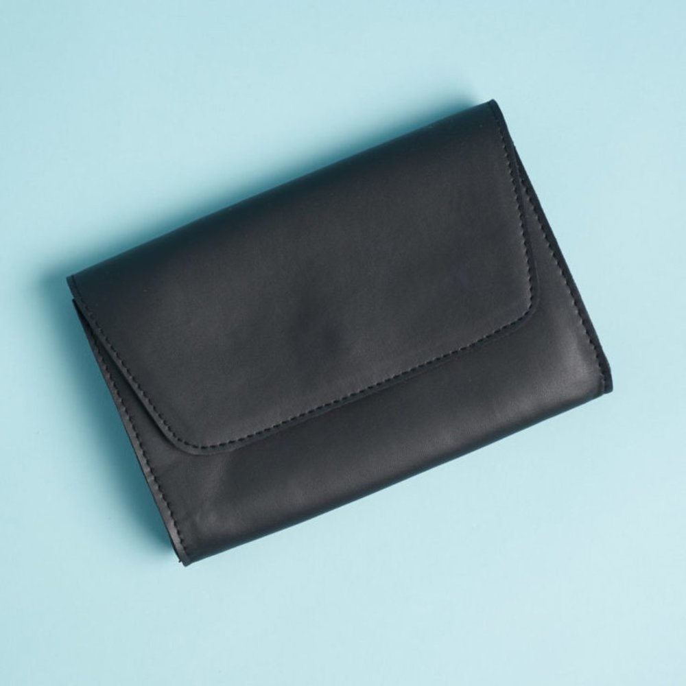 NEW October Jaipur Vegan Leather Envelope Clutch